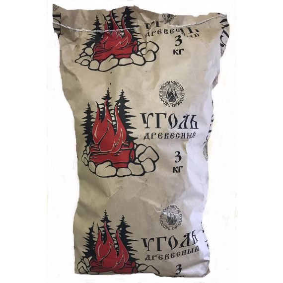 Уголь древесный А 3кг