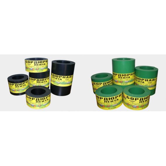 Лента бордюрная ДИОРИТ 10*100мм черная  9610