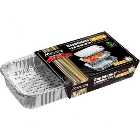 Пароварка одноразовая 20*15 см  17046