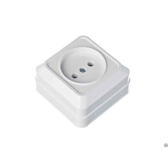 ОЛИМП Розетка 1м. б/з белая 16А о/у ОЛИМП Розетка 1м. б/з белая 16А о/у