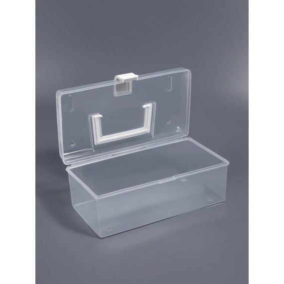 Бокс для хранения мелочей, с ручкой, 23×13×9.5 см, прозрачный  10516181