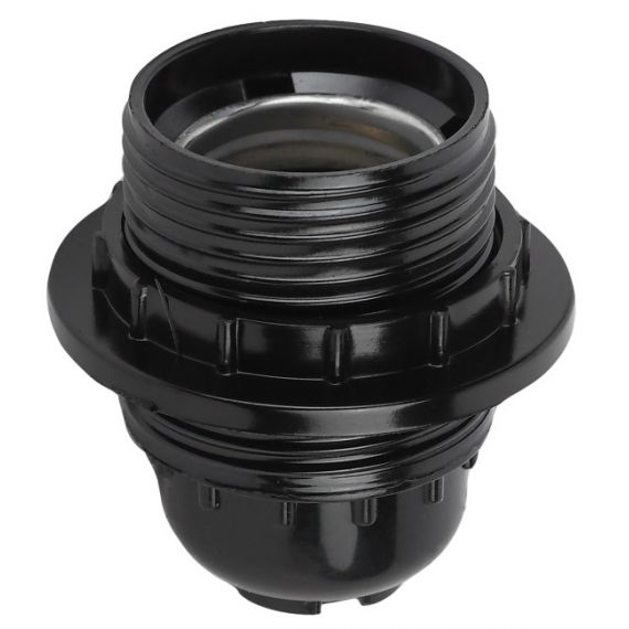 Патрон Е27 с приж.кольцом бакелитовый черный ЭРА Б0044084 Патрон Е27 с приж.кольцом бакелитовый черный ЭРА Б0044084