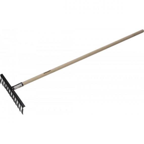 Грабли GRINDA 12 витых зубьев с дер. черенком  39581-12