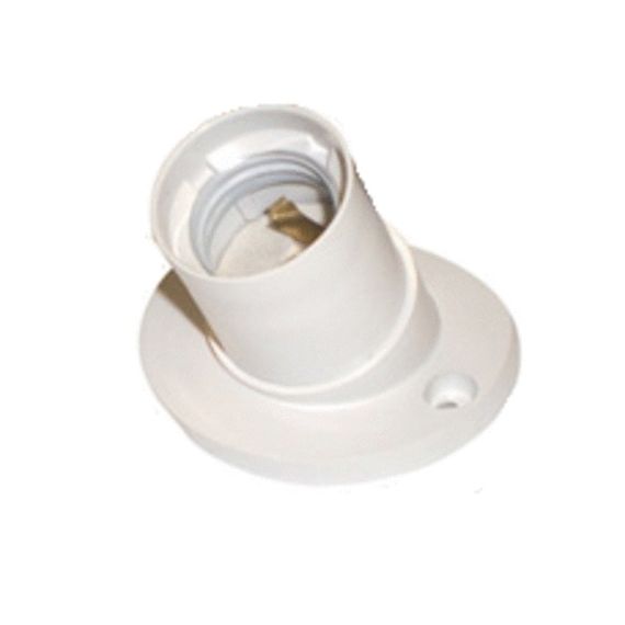 Патрон Е27 настенный белый наклонный AB7SNWEAY  44291/11-8872