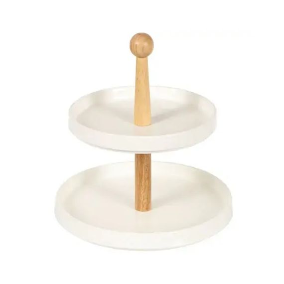 Фруктовница керамика, бамбук 20*25,5м 2-х ярусная DANIKS Y4-4590