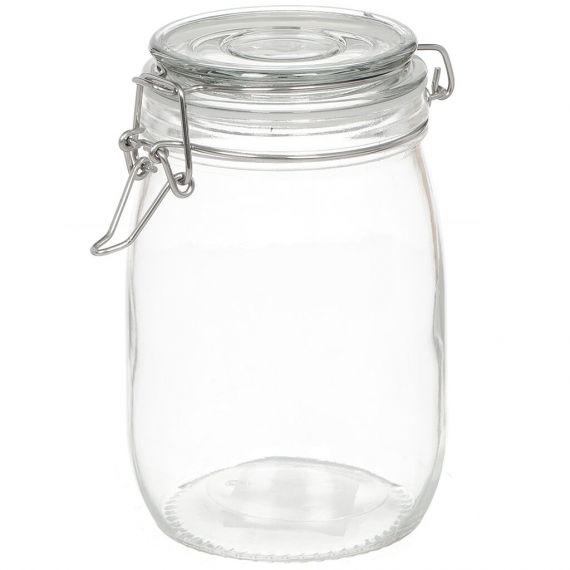 Банка для сыпучих продуктов, стекло, 1 л, с крышкой, с ключом, Y3-1368/318559 318559