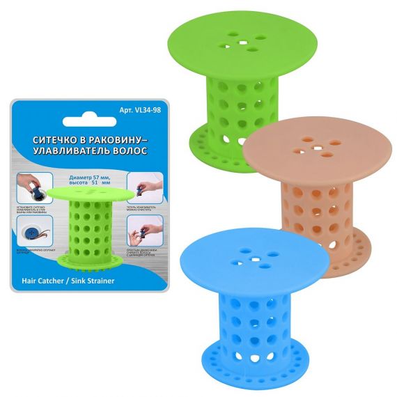 Ситечко улавливатель волос 5,7см VL34-98