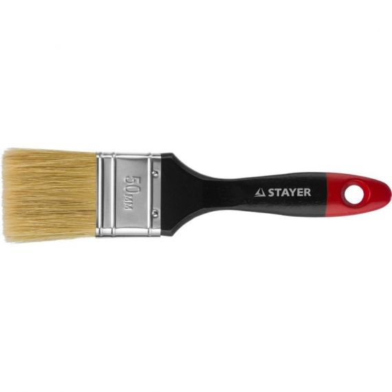 Кисть плоская 50мм STAYER Универсал Профи натуральная щетина  0104-050