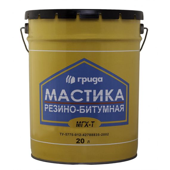 Мастика битумная МГХ-Т ГРИДА 21,0кг  206173, изображение 2