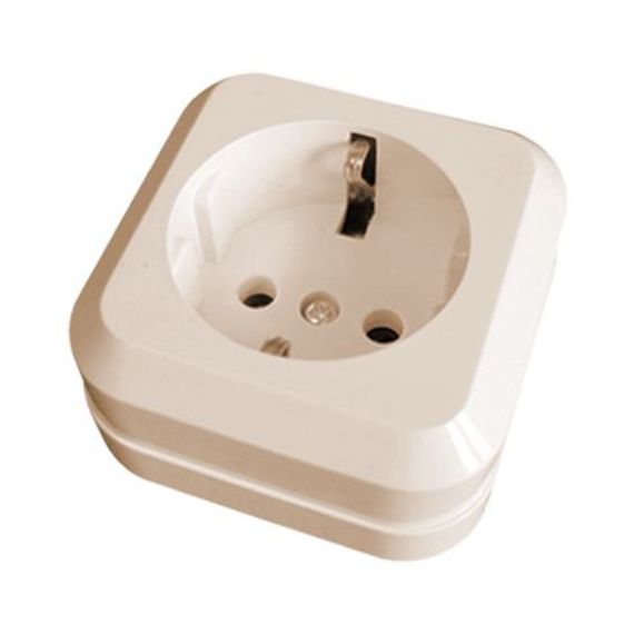 МАКЕЛ Розетка 1гн. с/з крем