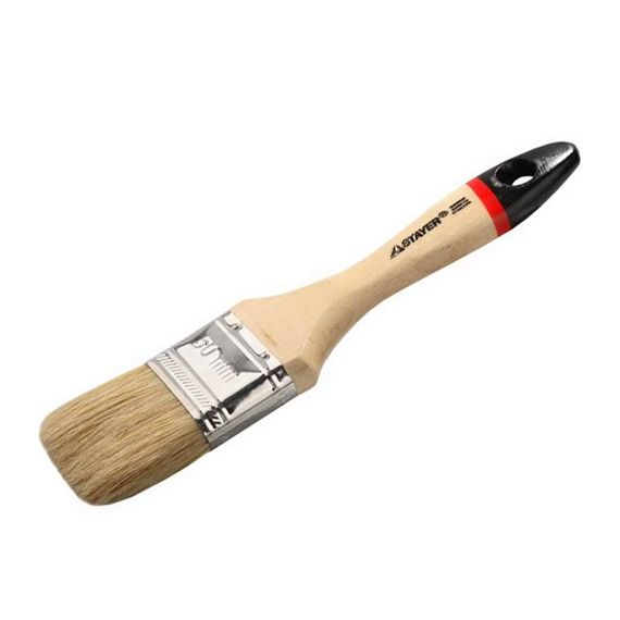 Кисть плоская 100мм STAYER Евро натуральная щетина  0102-100