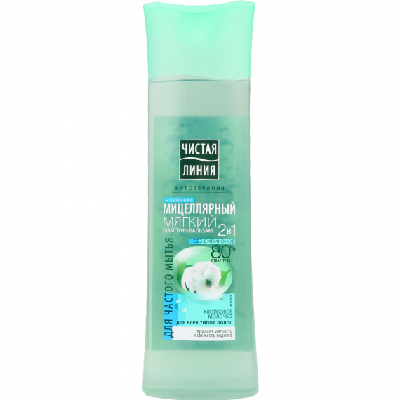 Шампунь Чистая линия 400мл Мецеллярный 2 в1