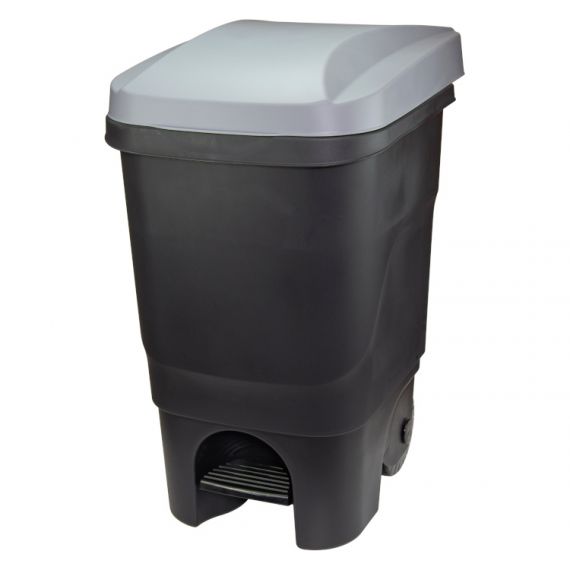 Бак 60л с педалью на колесах М2398