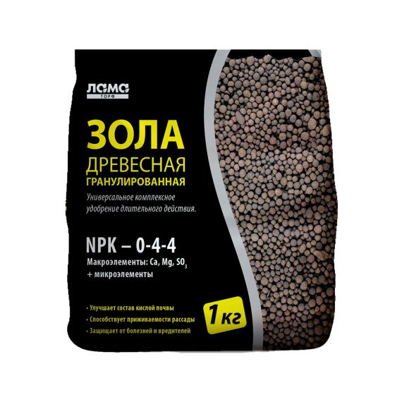 Зола 1кг гранулированная Лама Торф 3433