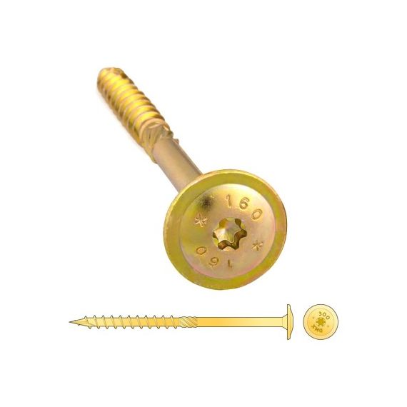 Шуруп с/нарез. д/дерева прессшайба 8*180 1шт.  СТ08180/320818