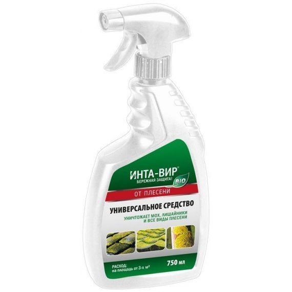 Инта Вир Средство от мха, плесени и лишайника с распылителем 0,75л  3444452/ 103394