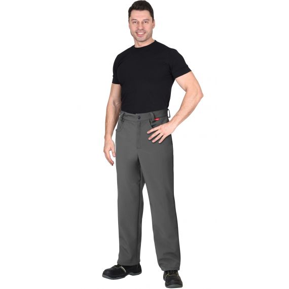 Брюки софтшел СИРИУС-Азов, Цвет: Серый, Размер: 112-116/170-176, изображение 3