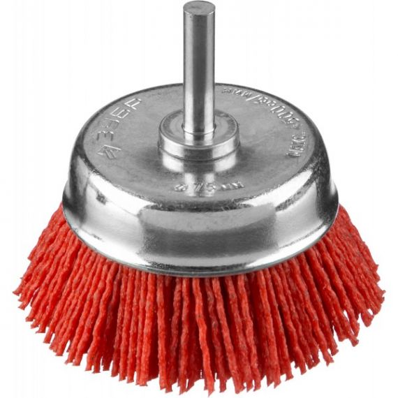 Щетка чашечная ЗУБР 75мм полимер-абраз.  35165-075_z02