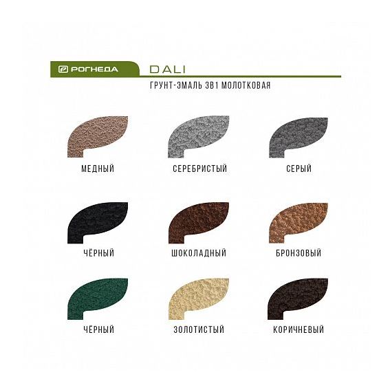 Грунт-эмаль по ржавчине DALI 3в1 0,75л молотковая серая