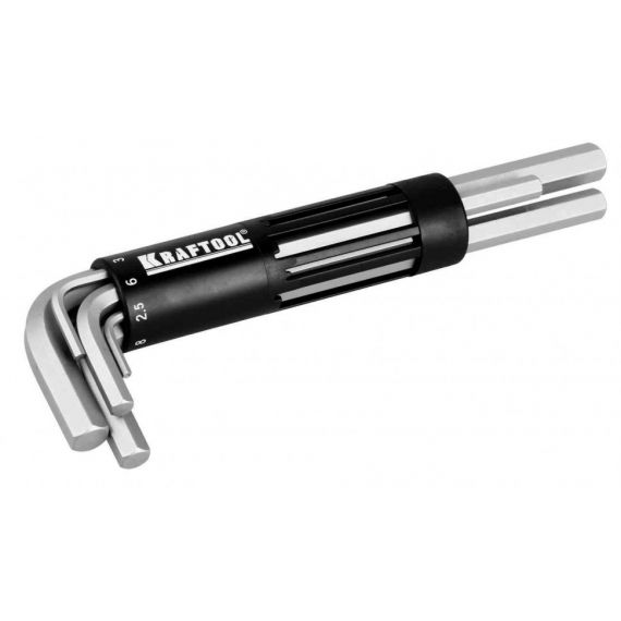 Ключи имбусовые KRAFTOOL длинные 2-10мм 8пр.  27430-2