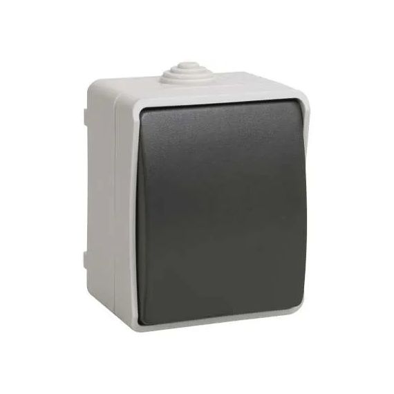 Выключатель 1-кл. ОП Форс 10А IP54 ВС20-1-0-ФСр 250В серый IEK EVS10-K03-10-54-DC