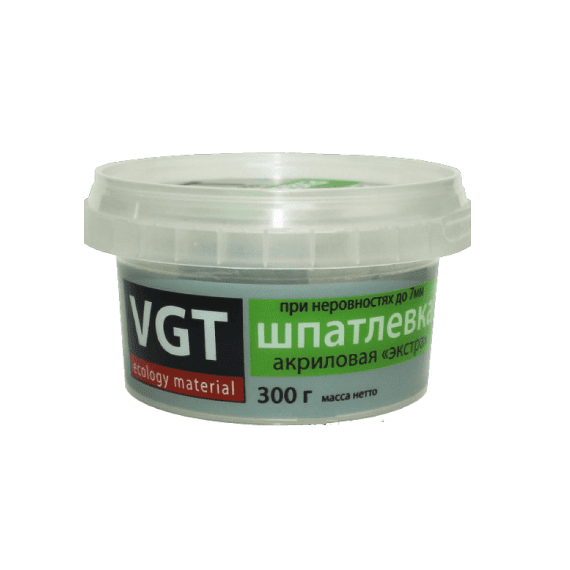 Шпатлевка по дереву ЭКСТРА дуб сетло-серый 0,3кг ВГТ 272459