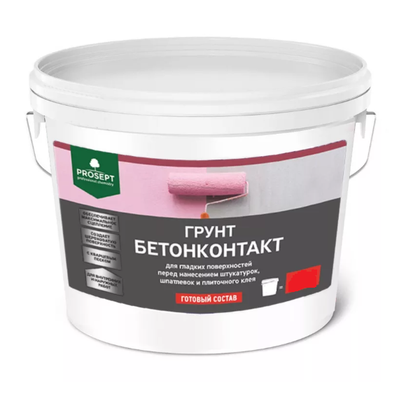 Грунт бетоноконтакт для гладк. пов. 3кг PROSEPT  051-3