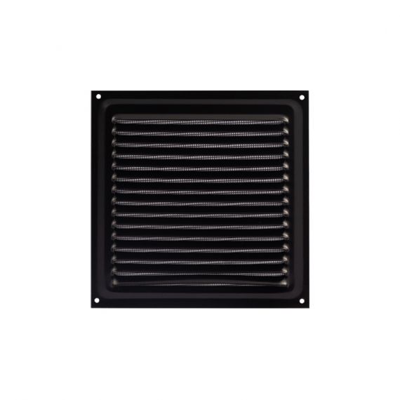 Решетка с сеткой 150х150 черная  18327