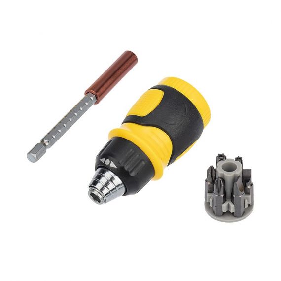 Набор бит REXANT 8 предметов с реверсивной отверткой  12-4779