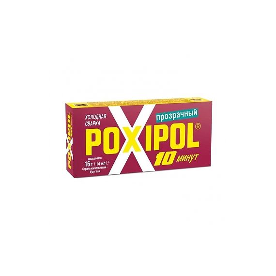 Клей POXIPOL прозрачный 14мл красная этик.