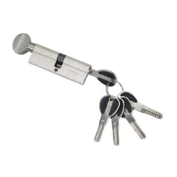 Механизм цилиндровый MSM CW35мм  ключ/вертушка перфо. матовый никель и505