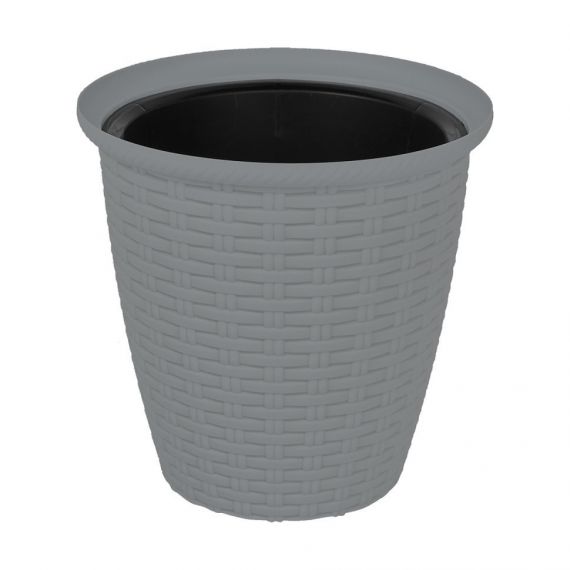 Горшок для цветов InGreen Republic D185 3л с дренажной вставкой 1,5л Лен ING6212