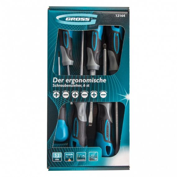 Набор отверток GROSS 6шт.  12164, изображение 2