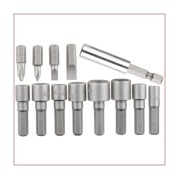 Набор бит и торц.головок STAYER 13 предм.  2611-Н13