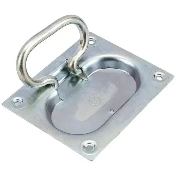 Ручка откидная 100*80 скрытая цинк Кунгур д653