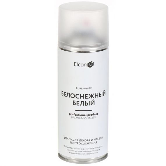 Эмаль Elcon 520мл RAL9003 белая для декора и мебели 00-00462254