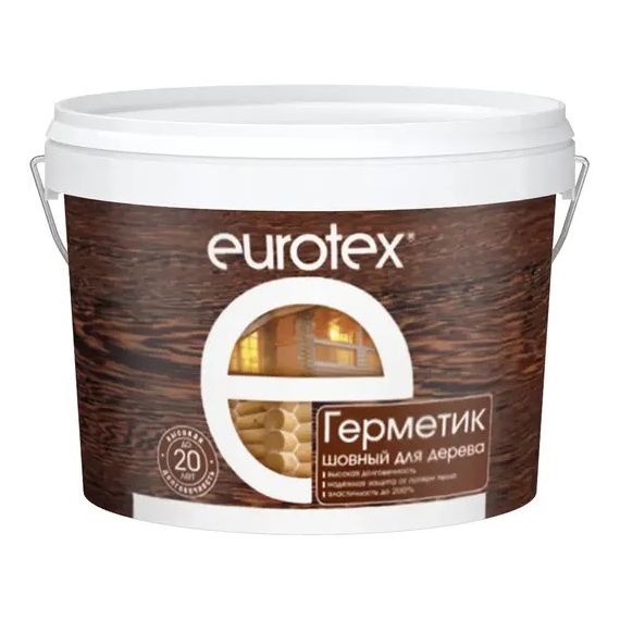 Герметик шовный для дерева ЕВРОТЕКС калужница 3кг