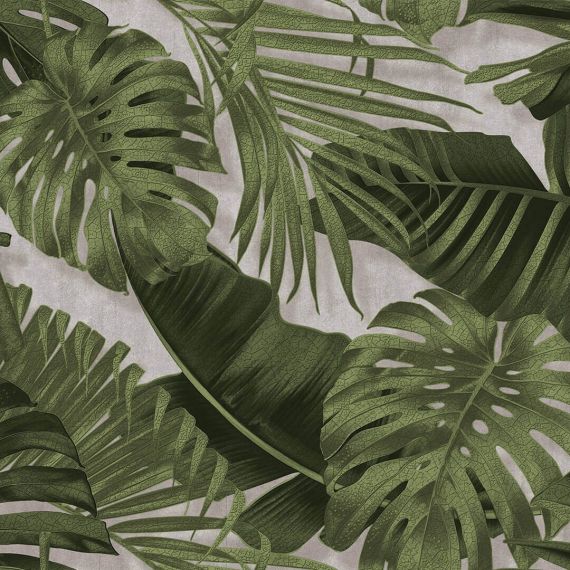 Обои флизелин гор тисн 1,06*10 Natura wallpaper Монстера зел-сер 22860-4