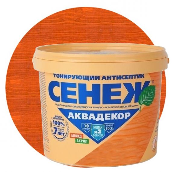 СЕНЕЖ Аквадекор 0,9 кг  Х2-107 каштан