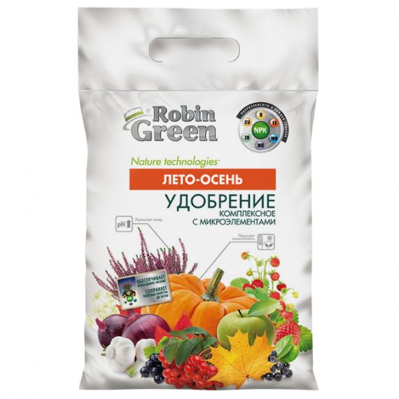 Удобрение минер.сухое РобинГрин лето-осень 5кг 121274