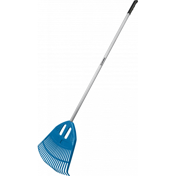 Грабли веерные GRINDA пластиковые 23 зубца алюминевый черенок  421811