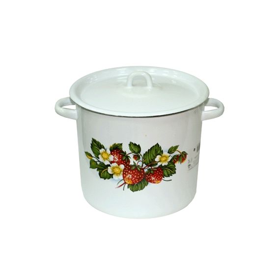 Кастрюля эмалированная 5,5л клубника садовая  С1617*59