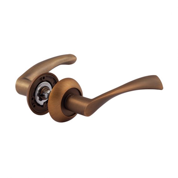 Ручка дверная AL 100A AL мат. кофе  16088