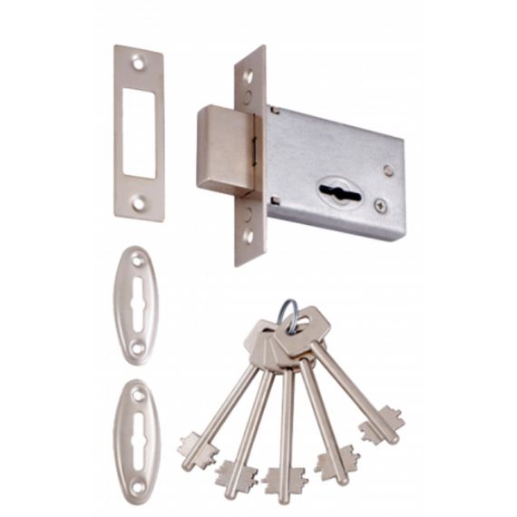 Замок врезной под сувальный ключ 800 СР хром Vettore  и158