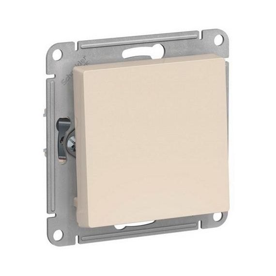 Выключатель 1-клавишный 10АХ бежевый ATLAS DESIGN  ATN000211