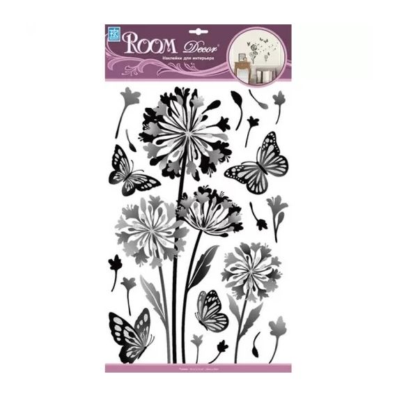 Наклейки 9362 RCA одуванчик с блестками