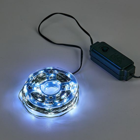 Гирлянда светод "Роса", 20м. 200 светодиодов Провод зеленый ULD-S2000-200/DGA WHITE IP20/12078