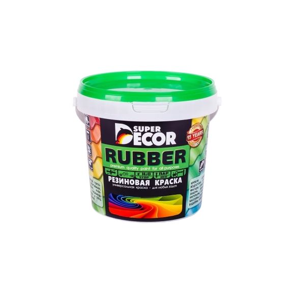 Резиновая краска SuperDecor №11 Оранжевое лето 1кг