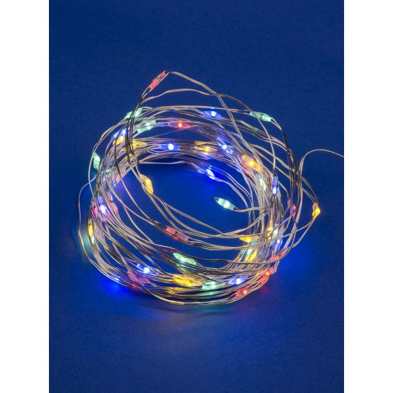 Гирлянда светодиод. Роса 5м 50св. 2*LR06 ULD-S0500-050/SCB/2AA MULTI IP20  UL-00005266