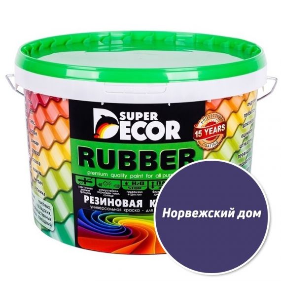 Резиновая краска SuperDecor № 8 Норвежский дом 1кг